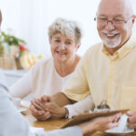 Senior people and financial advisor Senior people and financial advisor