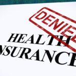 Health Insurance Denied Form Showing Unsuccessful Medical Application