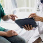 male health checkup with doctor Doctors consult about diagnosis of male diseases or mental illnesses in medical clinics or mental health facilities in hospitals. male health checkup with doctor Doctors consult about diagnosis of male diseases or mental illnesses in medical clinics or mental health facilities in hospitals.